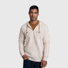 United By Blue Men's Organic Quilted Pullover Hoodie - Whitecap Gray