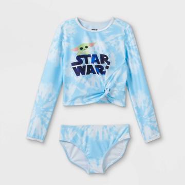 Lucasfilm Girls' Baby Yoda Rash Guard