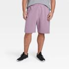 Men's Big & Tall French Terry Shorts - All In Motion Lilac Purple