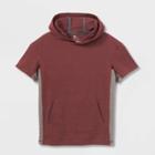 Boys' Short Sleeve Hooded T-shirt - All In Motion Maroon