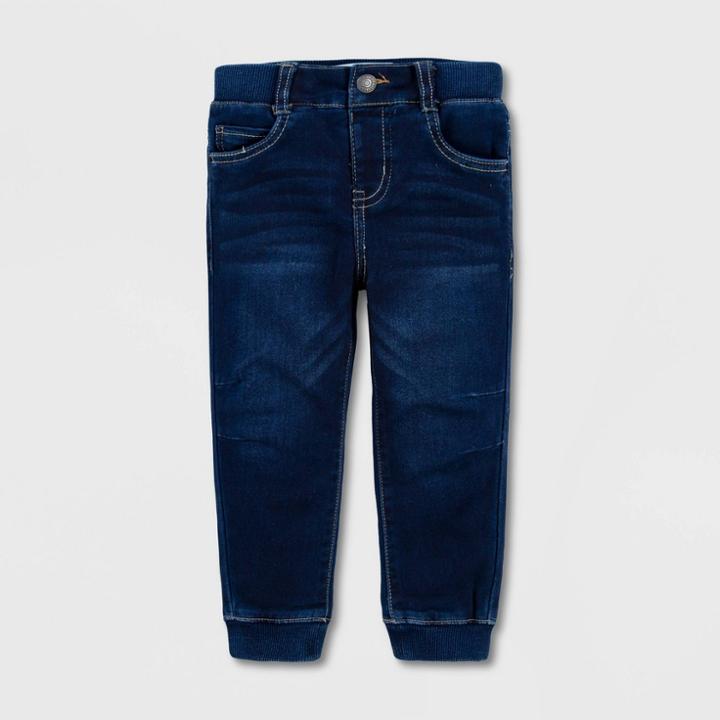 Levi's Toddler Boys' Regular Fit Denim Jogger Pants - Dark Wash