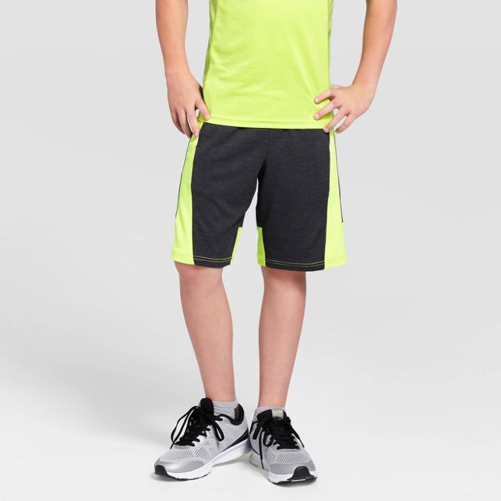 Boys' Textured Knit Shorts Charcoal L - C9 Champion