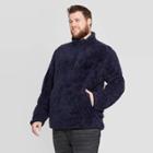 Men's Big & Tall Standard Fit Sherpa Sweatshirt - Goodfellow & Co Navy Voyage 5xb, Men's, Blue Voyage
