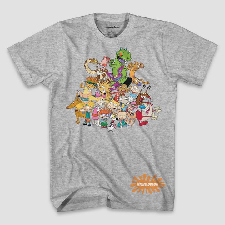 Men's Nickelodeon Short Sleeve Graphic T-shirt - Gray