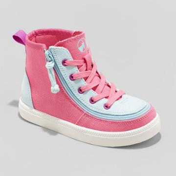 Toddler Girls' Billy Footwear Haring Colorblock Zipper Apparel Sneakers - Pink/blue