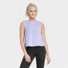 Women's Active Cinch Crop Tank Top - All In Motion Lilac Purple