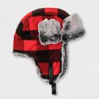 Boys' Plaid Trapper Hat - Cat & Jack Red