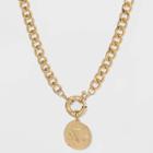Textured Medallion 16 Pendant Necklace - A New Day