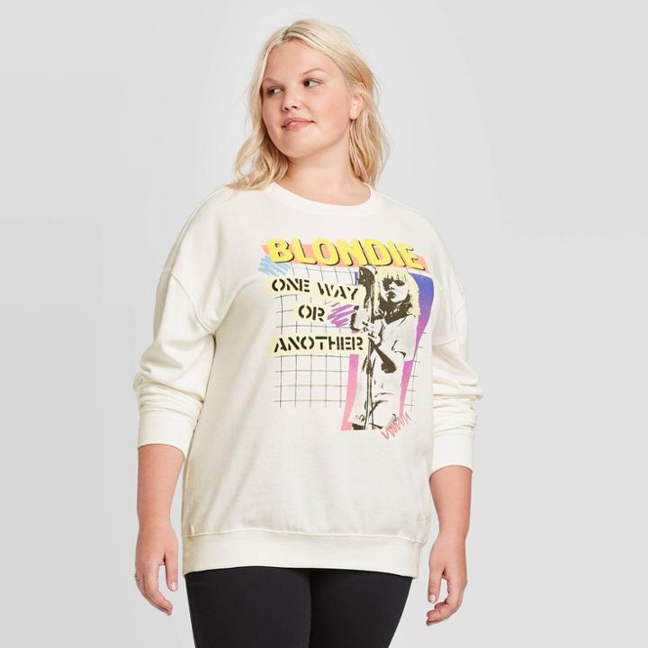 Women's Blondie Plus Size Sweatshirt (juniors') - Ivory 1x, Women's, Size: