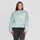 Grayson Threads Women's We Are The Future Plus Size Long Sleeve Cropped Sweatshirt - Grayson Thread (juniors') - Blue 1x, Women's,