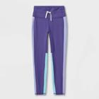 Girls' Colorblock Leggings - All In Motion Purple