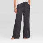 Women's Perfectly Cozy Wide Leg Lounge Pant - Stars Above Dark Gray L, Women's,
