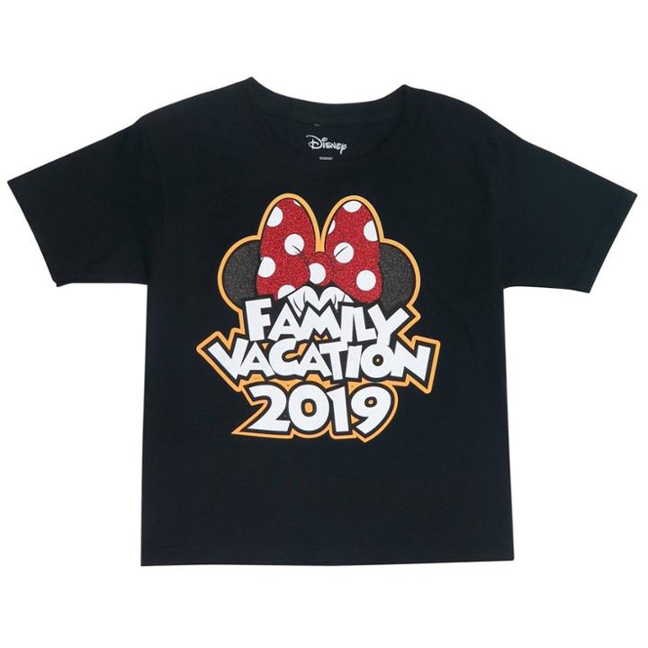 Kids' Minnie Family Vacation 2019 T-shirt - Disney- Black
