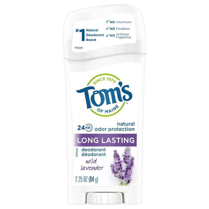 Tom's Of Maine Long Lasting Lavender Natural Deodorant Stick - 2.25oz, Women's