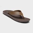 Men's Mariner Flip Flop Sandals - Okabashi Brown Ml (6.5-7.5),