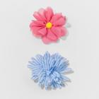 Toddler Girls' 2pk Flower Salon Hair Clip - Cat & Jack Pink/blue
