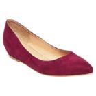 Women's Drew Pointed Toe Ballet Flats - Merona Burgundy (red)