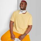 Men's Big & Tall Botanical Dyed Short Sleeve T-shirt - Original Use Yellow