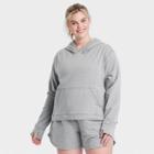 Women's Plus Size Fleece Pullover Hoodie - All In Motion Charcoal Heather