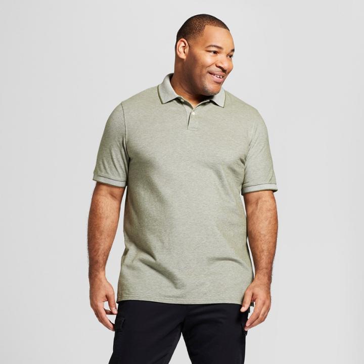 Men's Big & Tall Standard Fit Short Sleeve Loring Polo Shirt - Goodfellow & Co Pioneer