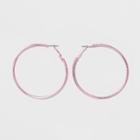 Textured Circle Hoop Earrings - Wild Fable Pink