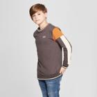 Boys' Colorblock Long Sleeve Sweatshirt - Art Class Gray