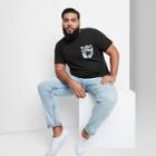 Men's Tall Standard Fit Short Sleeve Knit T-shirt - Original Use Black