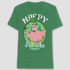 Men's Spongebob Squarepants St. Patrick's Day Short Sleeve Graphic T-shirt - Green