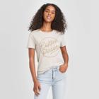 Fifth Sun Women's Coffee Please Short Sleeve Graphic T-shirt - Taupe Xs, Brown/brown