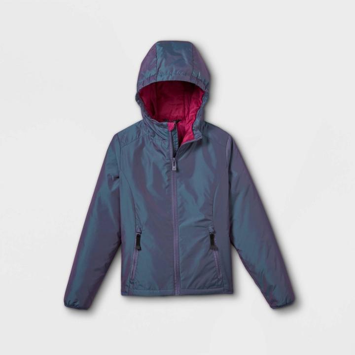 Girls' Lightweight Insulated Jacket - All In Motion Aqua