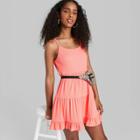 Women's Sleeveless Knit Tiered Dress - Wild Fable Pink