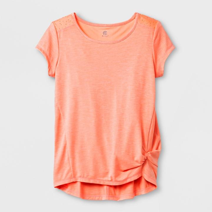 Girls' Laser Cut T-shirt - C9 Champion Coral (pink)