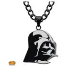 Men's Star Wars Darth Vader Stainless Steel Stainless Steel Pendant Ion Plated - Black (22), Size: