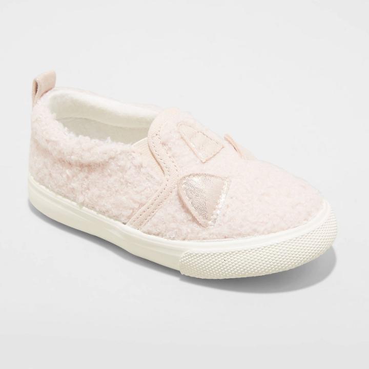 Toddler Girls' Navia Slip-on Apparel Sneakers - Cat & Jack Blush