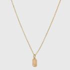 14k Gold Plated Cubic Zirconia Design Pendant Necklace - A New Day