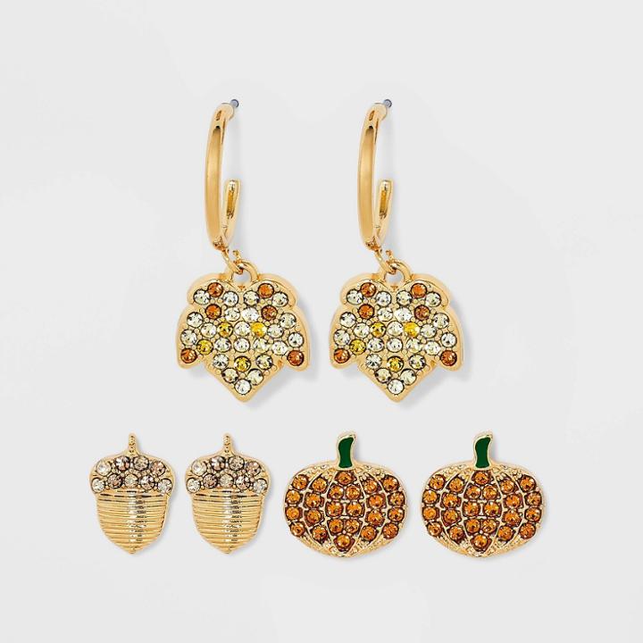 Sugarfix By Baublebar 'good Harvest' Statement Earrings - Orange