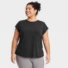 Women's Plus Size Sprint Free Run Short Sleeve T-shirt - All In Motion Black