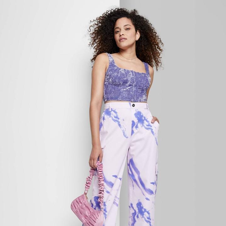 Women's Corset Tank Top - Wild Fable Violet
