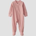Baby Girls' Rib Sleep N' Play - Little Planet By Carter's Pink