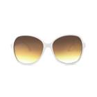 Women's Square/rectangle Sunglasses - A New Day White