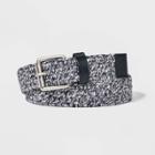 Men's Heathered Two-tone Web Belt - Goodfellow & Co Black
