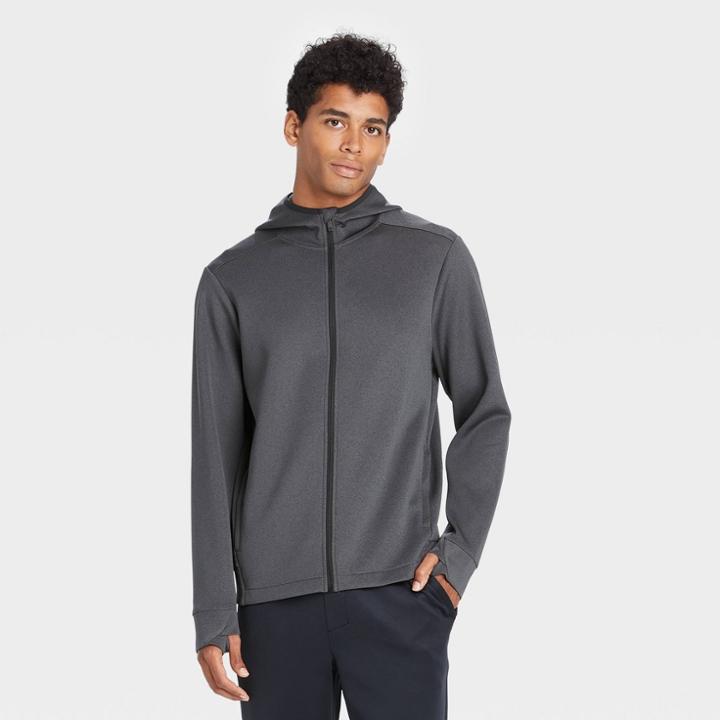 Men's Tech Fleece Full Zip Hoodie - All In Motion Dark Gray
