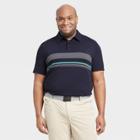 Men's Chest Stripe Golf Polo Shirt - All In Motion Navy