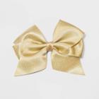 Girls' Shimmer Bow Hair Clips - Cat & Jack Gold