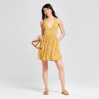 Women's Floral Halter Top Dress - Xhilaration Yellow