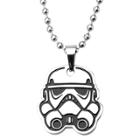 Men's Star Wars Stormtrooper Cut Out Stainless Steel Pendant
