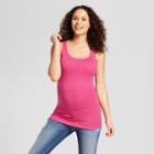 Maternity Scoop Neck Tank - Isabel Maternity By Ingrid & Isabel Very Pink Heather