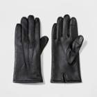 Men's Basic Leather Dress Glove With Thinsulate Lined Gloves - Goodfellow & Co Black