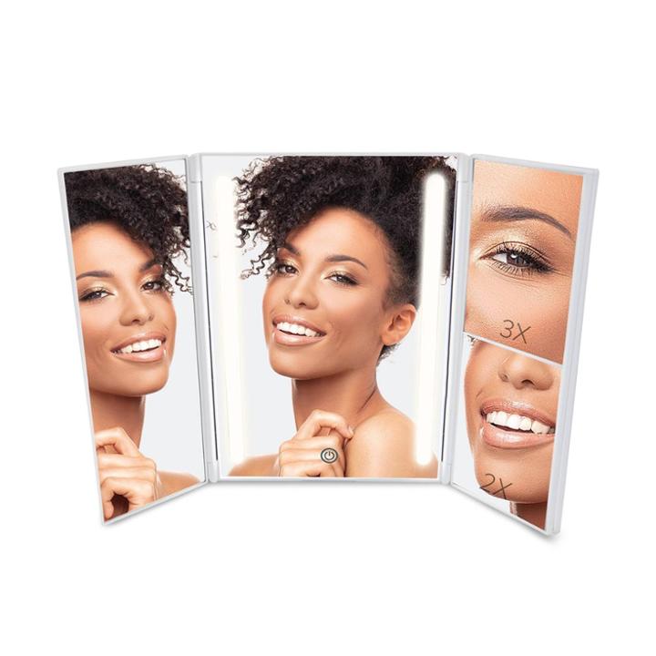 Plum Beauty Foldable Led Lighted Mirror Beauty Tool