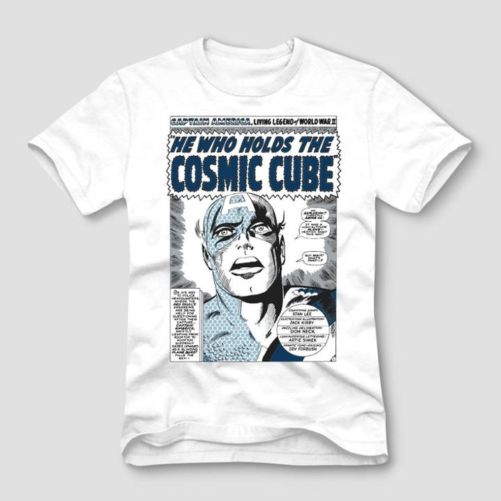 Men's Marvel Captain America Short Sleeve Graphic T-shirt - White